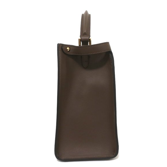 FENDI PEEKABOO X-LITE MEDIUM TOTE BROWN LEATHER SHOULDER BAG NEW - Picture 5 of 16